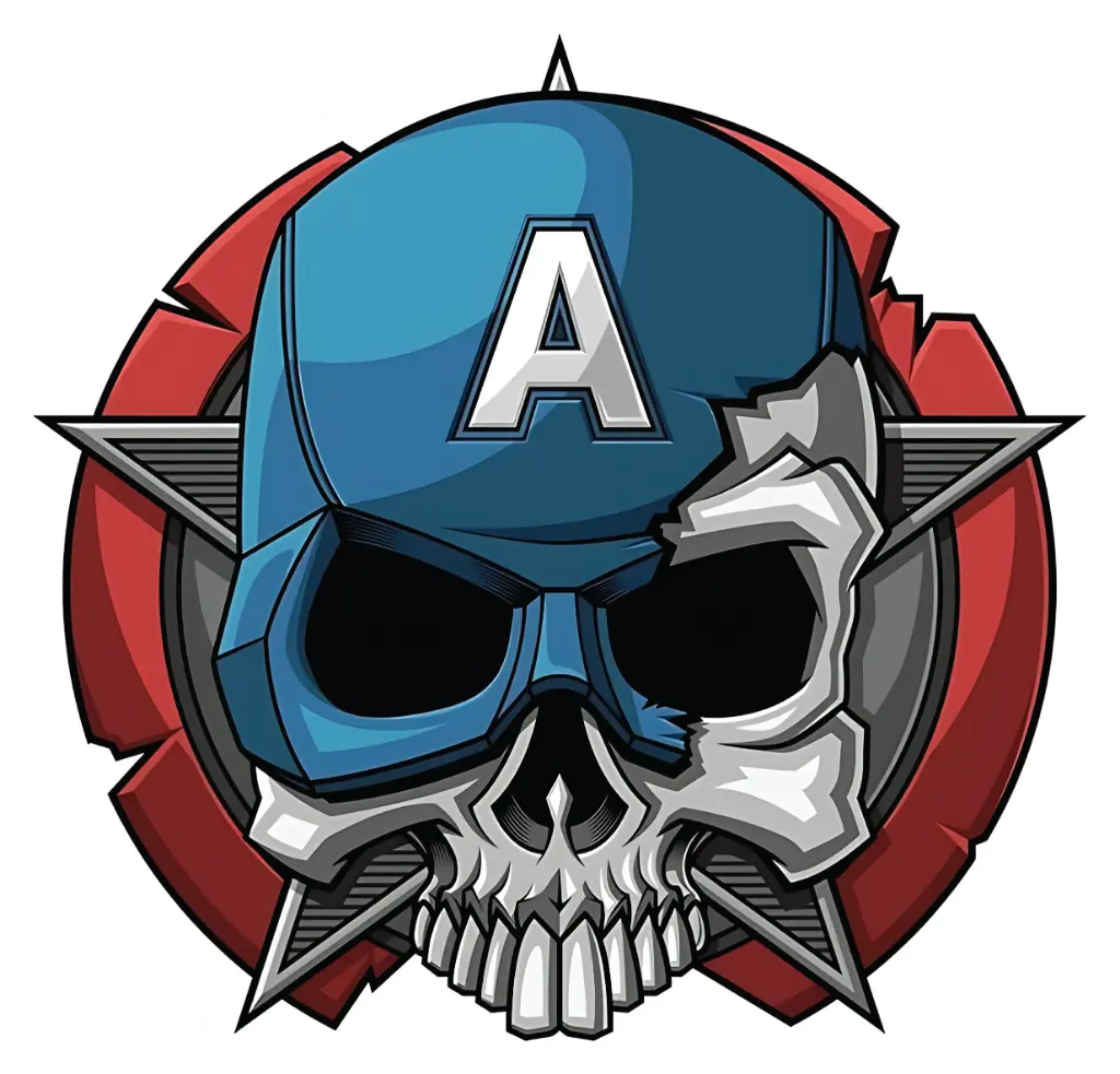 Captain America skull