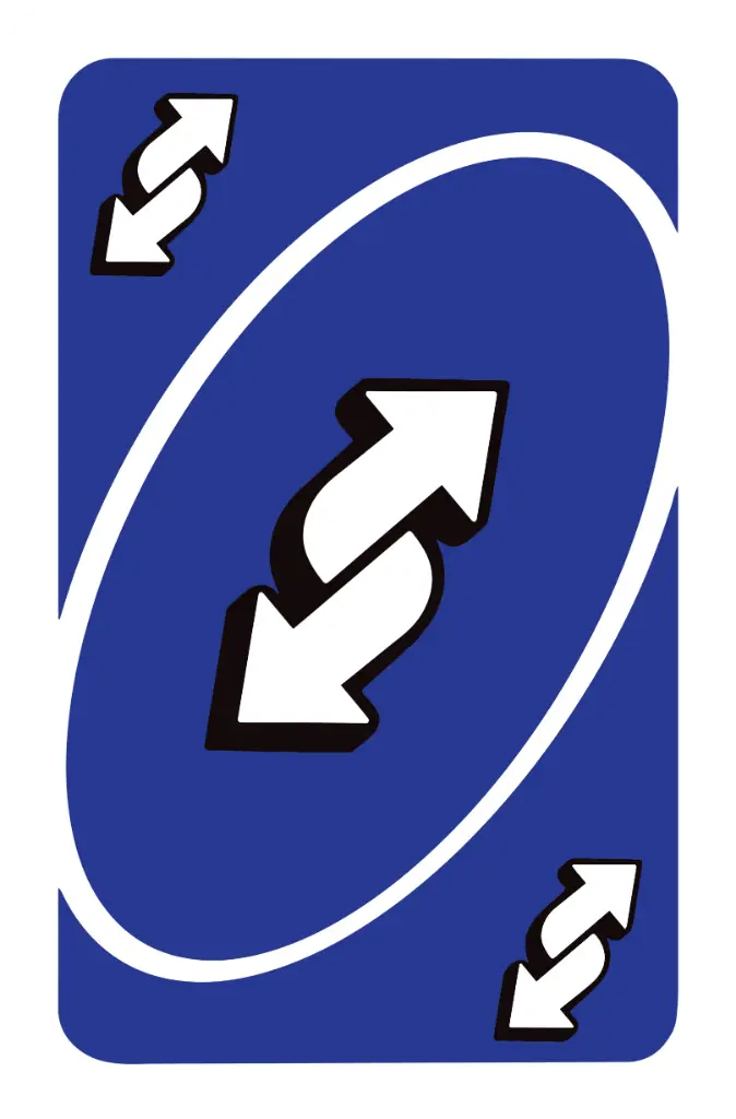 UNO Reverse Blue