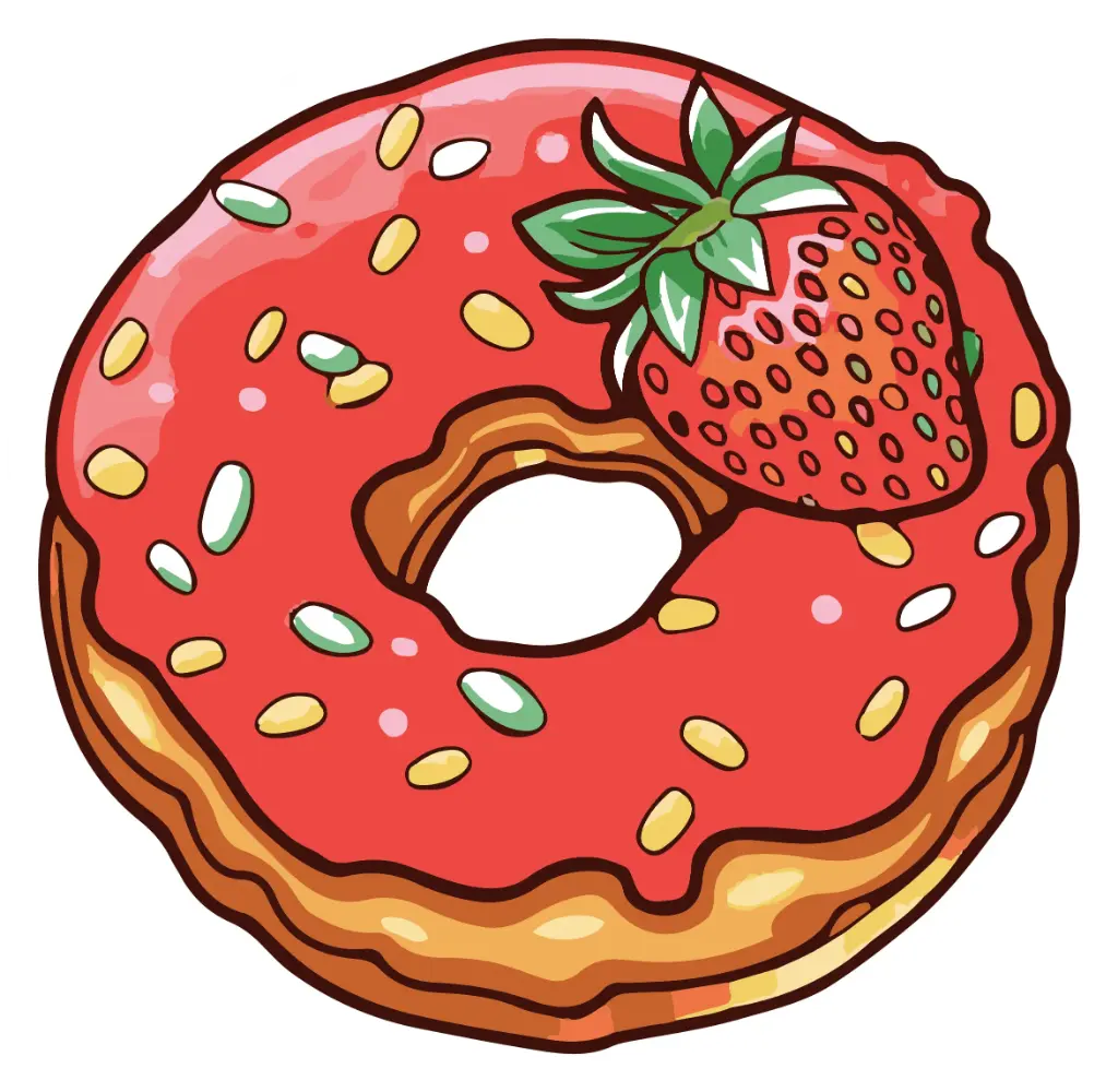 Strawberry Doughnut