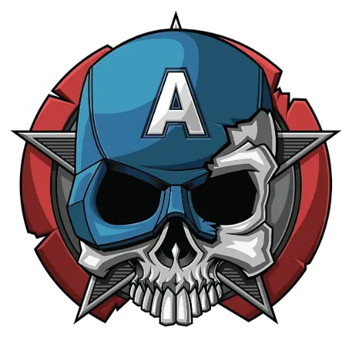 Captain America skull