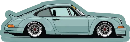 Blue Porsche