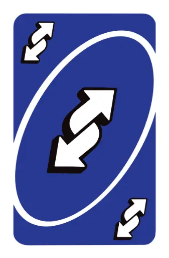 UNO Reverse Blue