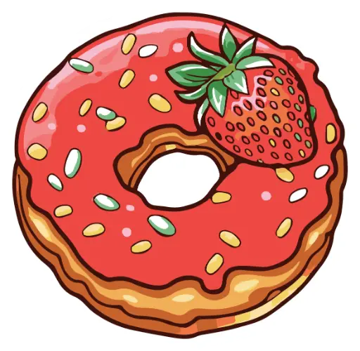 Strawberry Doughnut